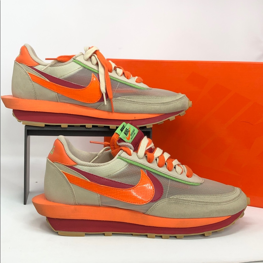 Nike Mens LD Waffle Sacai x Clot Kiss Of Death 2 DH1347-100 Shoes - Size 11